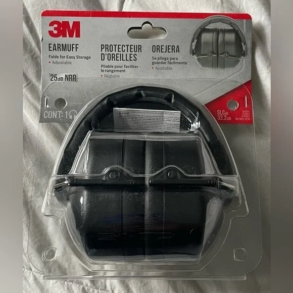 NWT - 3M Folding Earmuff Ear Protection - Black - Picture 2 of 3
